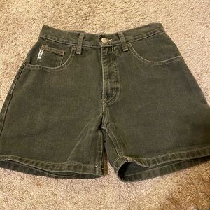 Vintage green jean shorts from whooze blooz